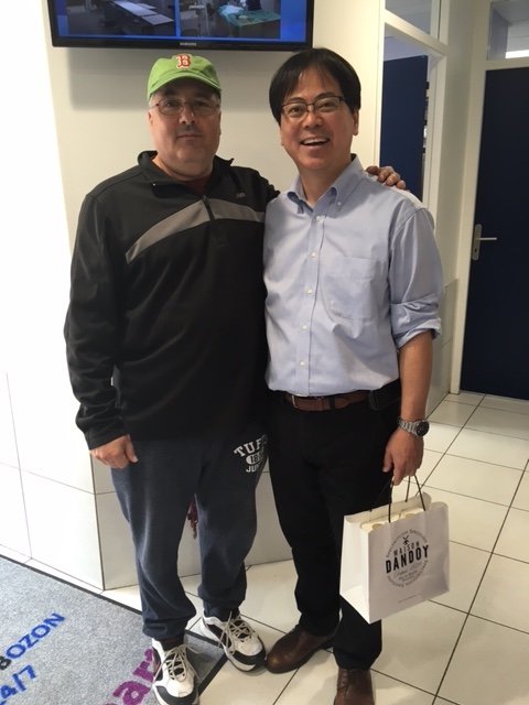 Dave Errico with Dr. Uechi