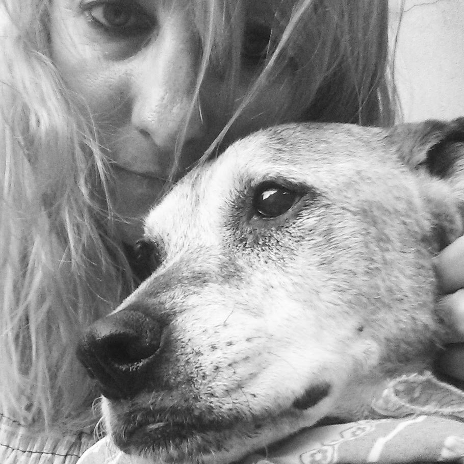 Jennifer Mickadeit and her 16-year-old dog Zowie